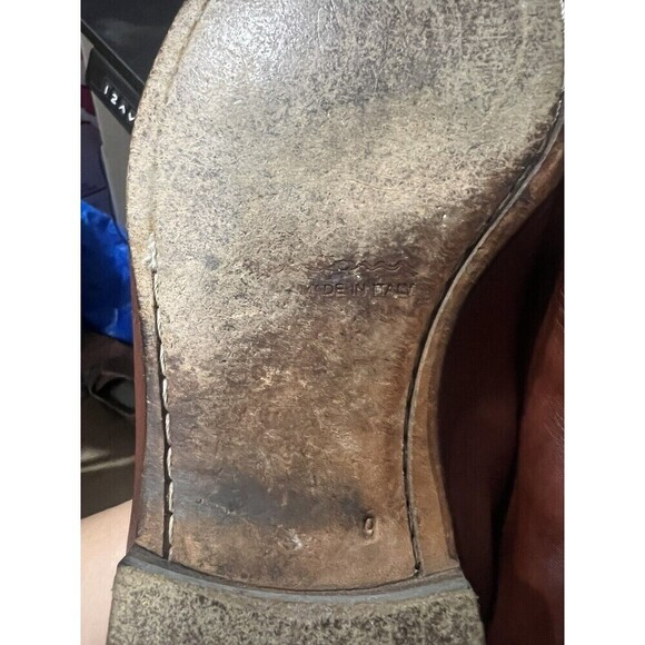 Santoni Made in Italy Brown Leather Shoes Size 9 - Picture 4 of 7